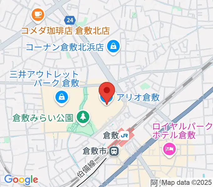 タワーレコード アリオ倉敷店の地図