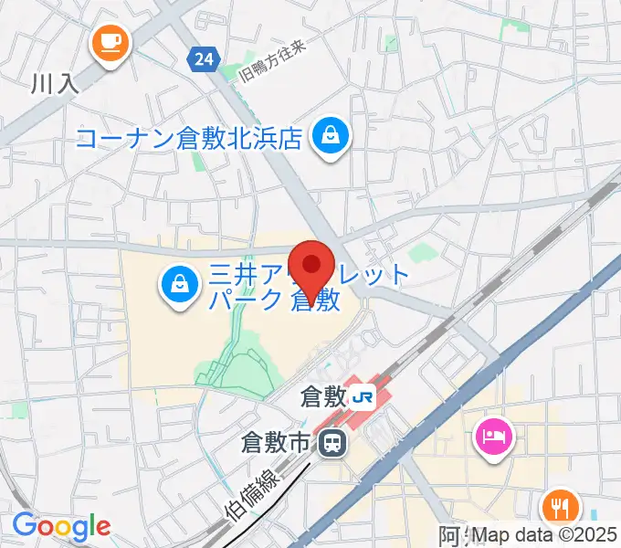 タワーレコード アリオ倉敷店の地図
