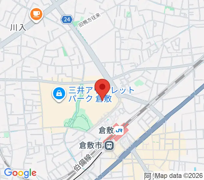 タワーレコード アリオ倉敷店の地図