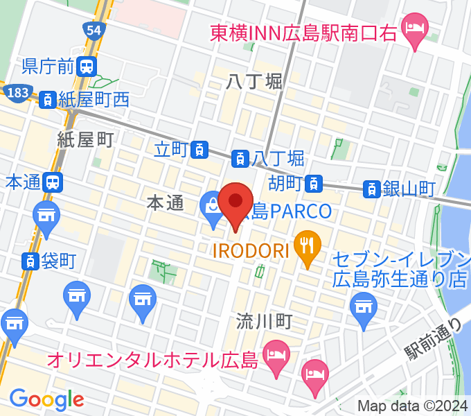 タワーレコード 広島店の場所
