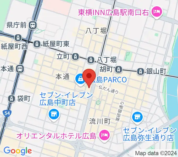 タワーレコード 広島店の地図