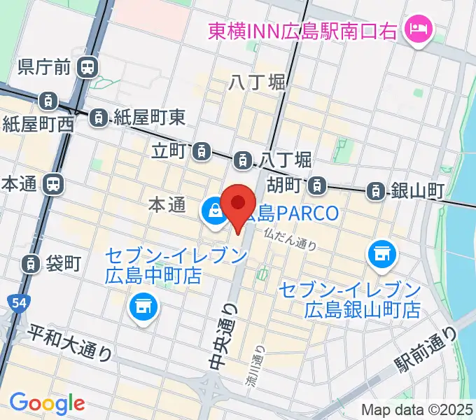 タワーレコード 広島店の地図