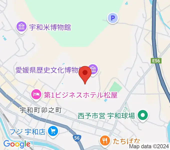 愛媛県歴史文化博物館の地図