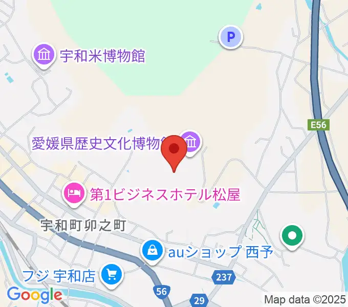 愛媛県歴史文化博物館の地図