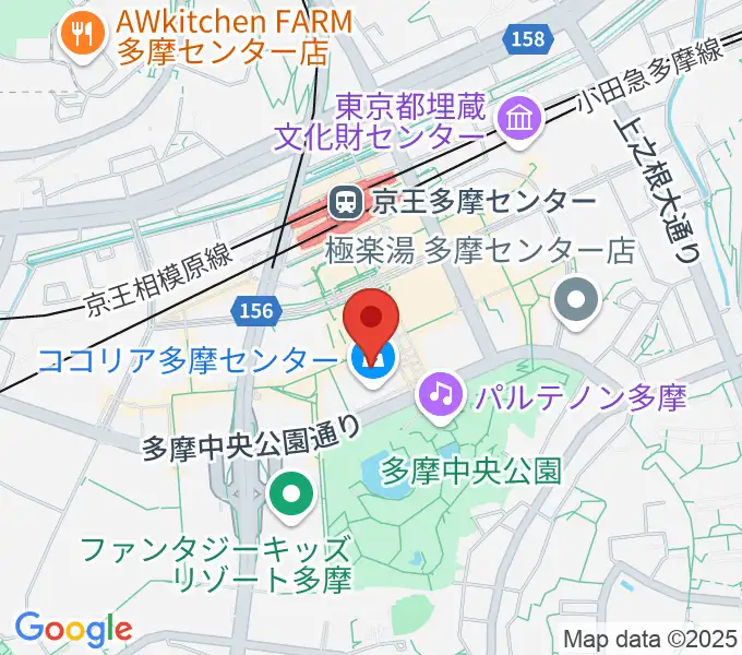 JEUGIAカルチャーセンター多摩センターの地図