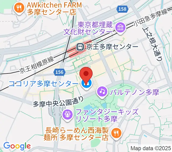 JEUGIAカルチャーセンター多摩センターの地図