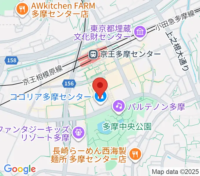 JEUGIAカルチャーセンター多摩センターの地図