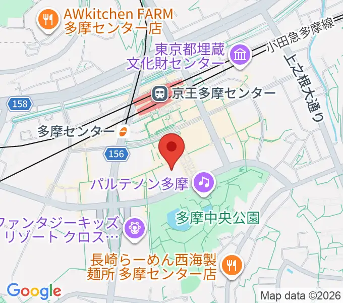 JEUGIAカルチャーセンター多摩センターの地図