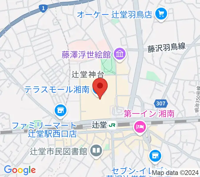 JEUGIAカルチャーセンター テラスモール湘南の地図