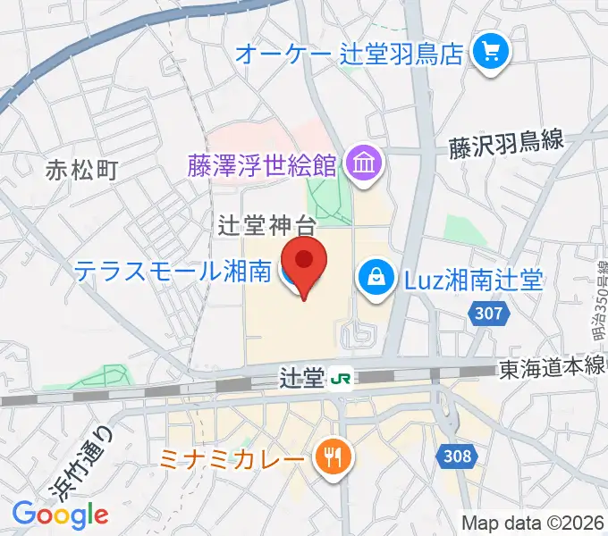JEUGIAカルチャーセンター テラスモール湘南の地図