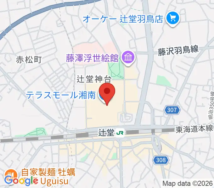 JEUGIAカルチャーセンター テラスモール湘南の地図