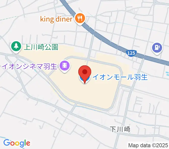 JEUGIAカルチャーセンター イオンモール羽生の地図