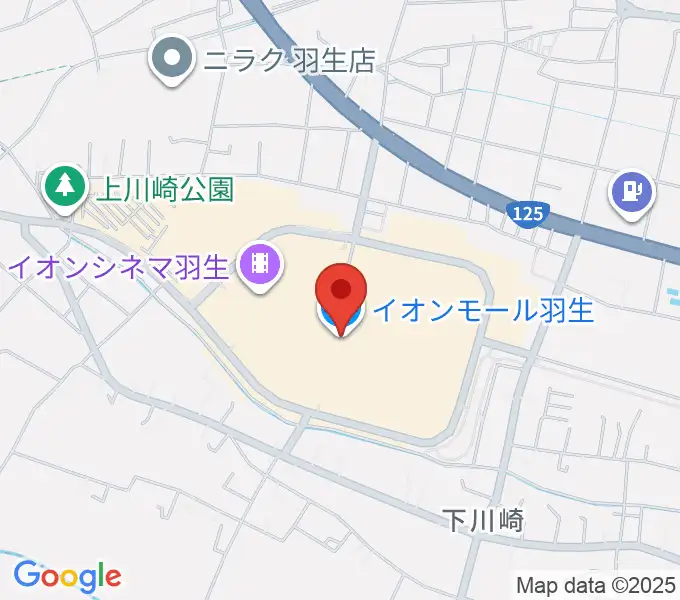 JEUGIAカルチャーセンター イオンモール羽生の地図