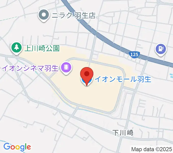 JEUGIAカルチャーセンター イオンモール羽生の地図