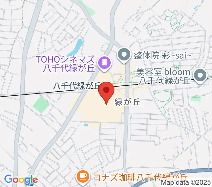 JEUGIAカルチャーセンター イオンモール八千代緑が丘の地図