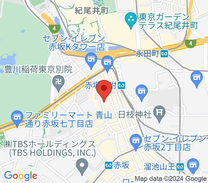 赤坂カーサクラシカの場所