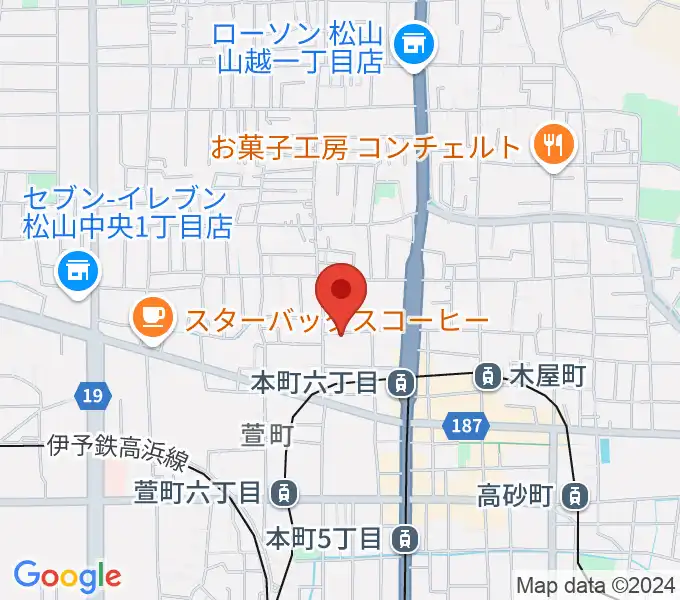 愛媛県男女共同参画センターの地図