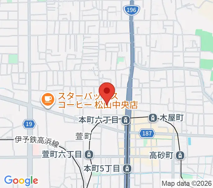 愛媛県男女共同参画センターの地図