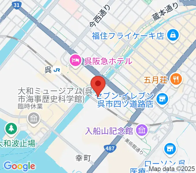 ビューポートくれの地図