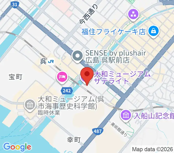 ビューポートくれの地図