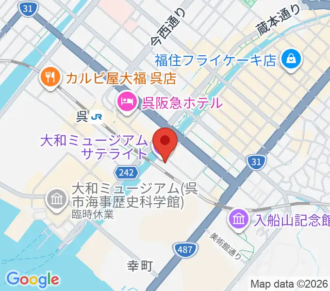 ビューポートくれの地図