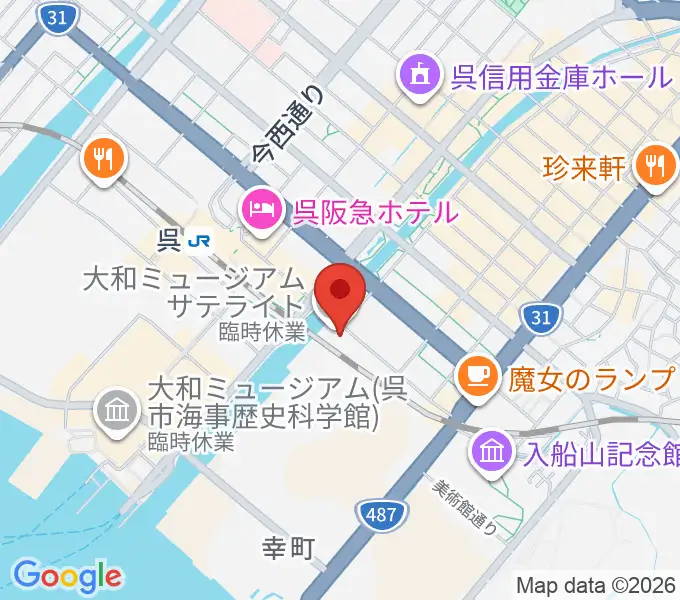 ビューポートくれの地図