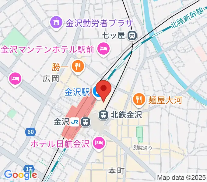 タワーレコード金沢フォーラス店の地図