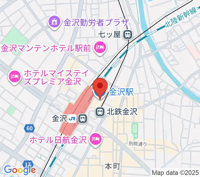 タワーレコード金沢フォーラス店の地図