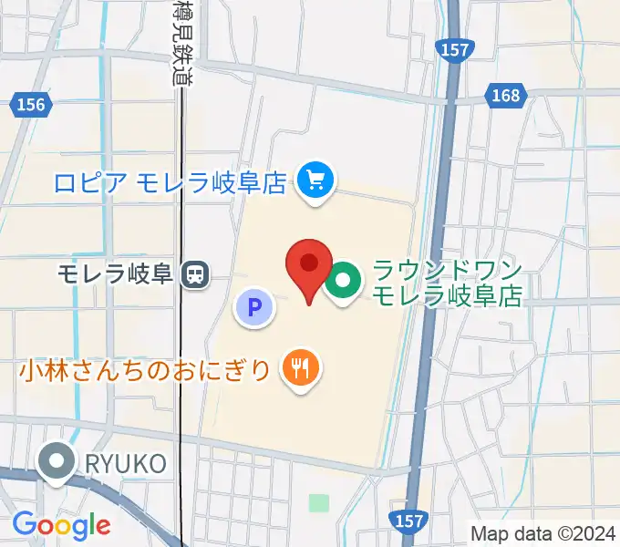 タワーレコード モレラ岐阜店の地図