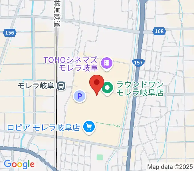 タワーレコード モレラ岐阜店の地図