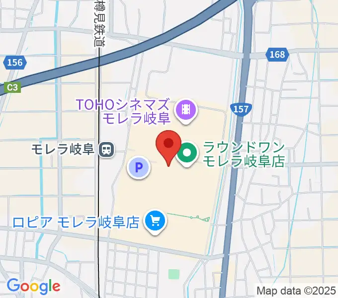 タワーレコード モレラ岐阜店の地図