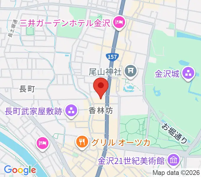 北國新聞文化センター 金沢本部教室の地図