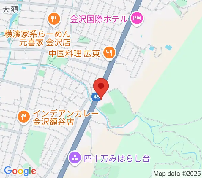 北國新聞文化センター 金沢南スタジオの地図