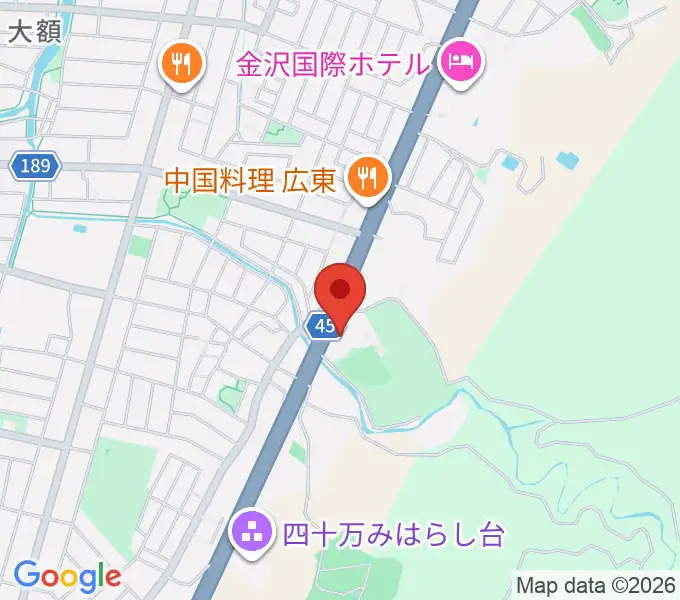 北國新聞文化センター 金沢南スタジオの地図