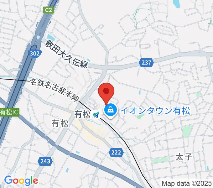 JEUGIAカルチャーセンター イオンタウン有松の地図