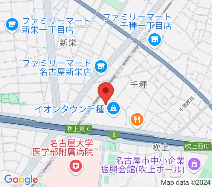 JEUGIAカルチャーセンター イオンタウン千種の地図