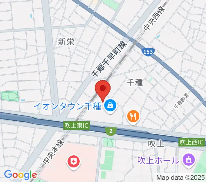 JEUGIAカルチャーセンター イオンタウン千種の地図
