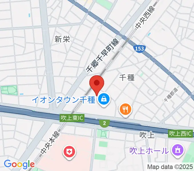 JEUGIAカルチャーセンター イオンタウン千種の地図