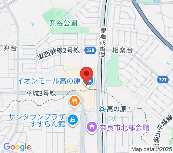 JEUGIAカルチャーセンター イオンモール高の原の地図