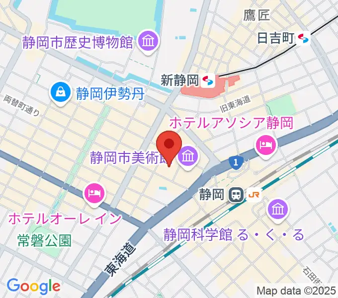 タワーレコード静岡店の地図