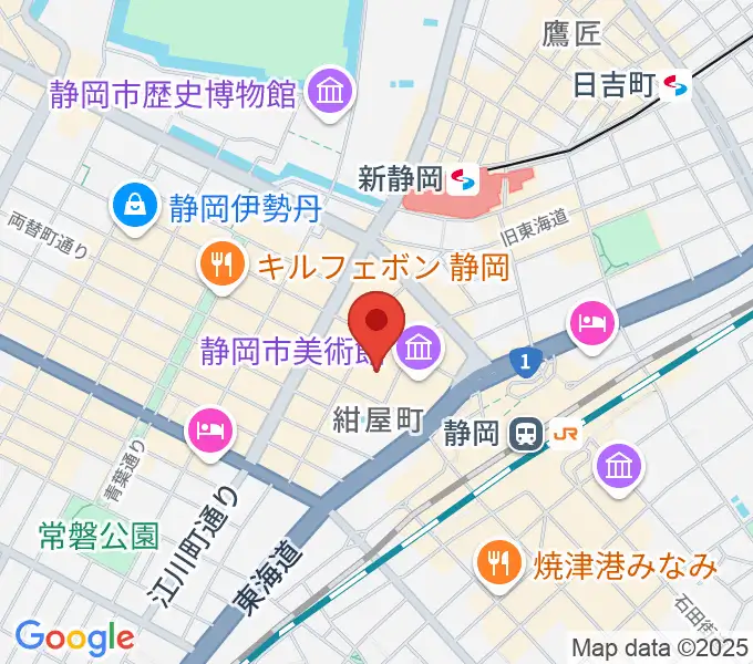 タワーレコード静岡店の地図