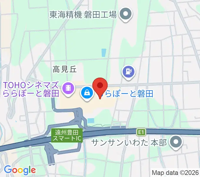 タワーレコード ららぽーと磐田店の地図