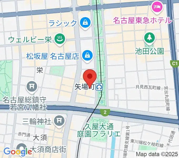 タワーレコード名古屋パルコ店の地図