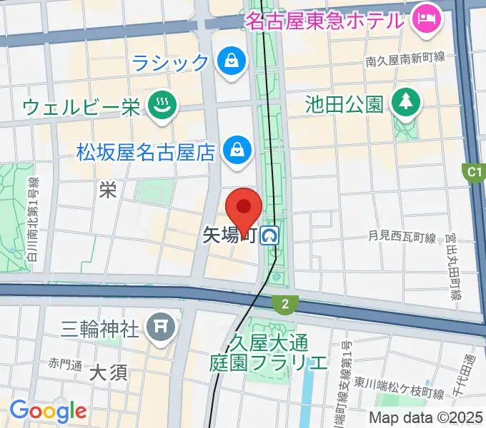 タワーレコード名古屋パルコ店の地図