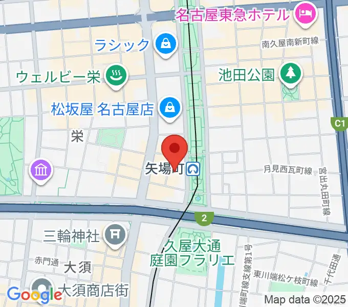 タワーレコード名古屋パルコ店の地図