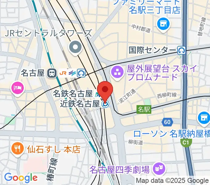 タワーレコード名古屋近鉄パッセ店の地図