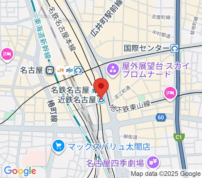 タワーレコード名古屋近鉄パッセ店の地図
