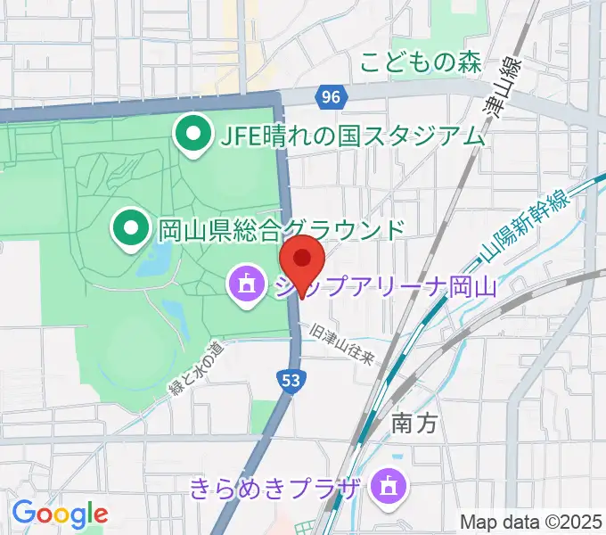 FlowerMusic 岡山音楽芸術センターの地図