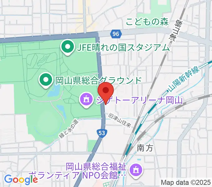 FlowerMusic 岡山音楽芸術センターの地図
