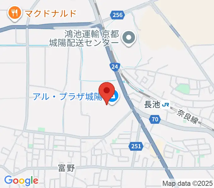 JEUGIAカルチャーセンター アル・プラザ城陽の地図